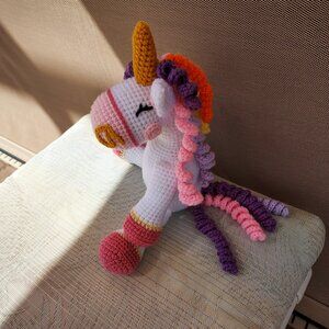 new handmade crochet UNICORN